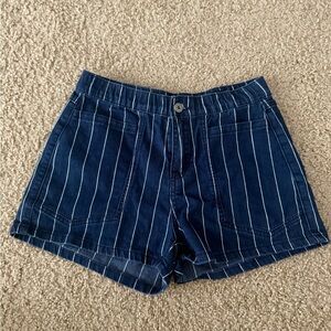 UNIONBAY Blue Jean Shorts Nautical-Inspired Stripes
